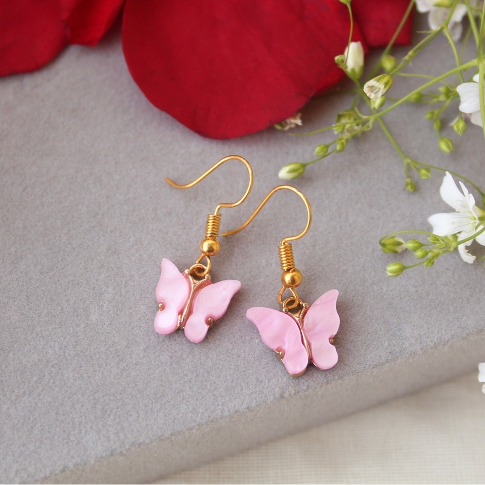 Pink Butterfly 🦋 Earrings